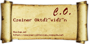 Czeiner Oktávián névjegykártya